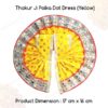 Thakur Ji/Ladoo Gopal/Laddu Gopal/Thakur Ji/Krishna/Bal Gopal Net and Polka Dot Yellow Dress PSO