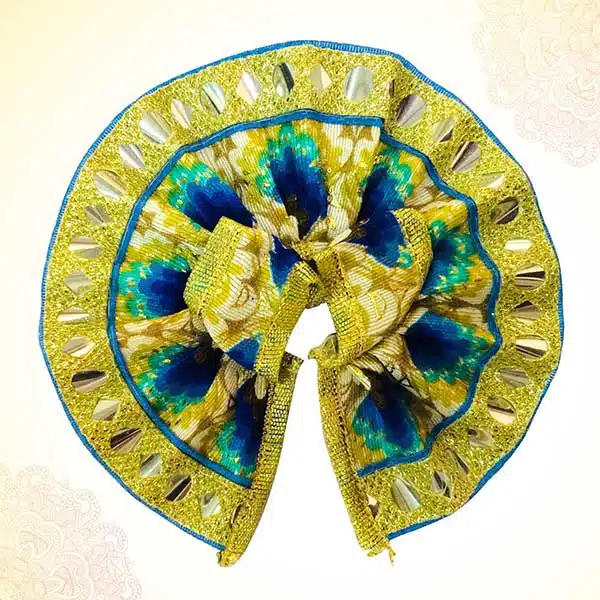 Thakur Ji/Ladoo Gopal/Laddu gopal/Thakurji/krishna/bal gopal Printed Lace Work Dress (BLUE) PSO