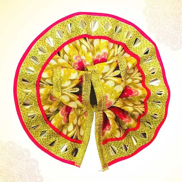 Thakur Ji/Ladoo Gopal/Laddu gopal/Thakurji/krishna/bal gopal Printed Lace Work Dress (PINK) PSO