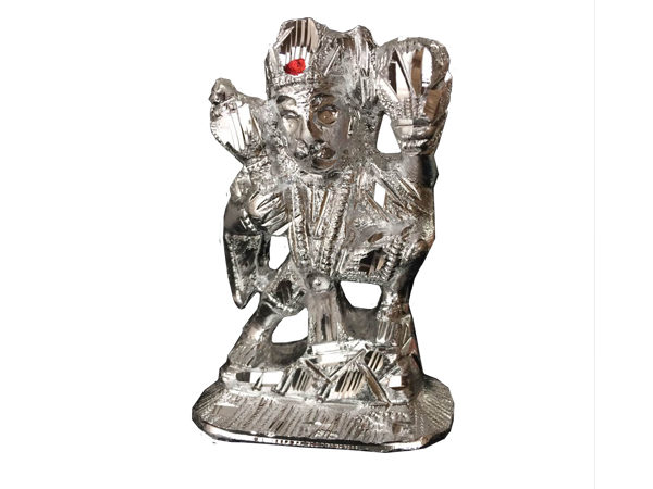 Hanuman Ji Idol Statue Silver