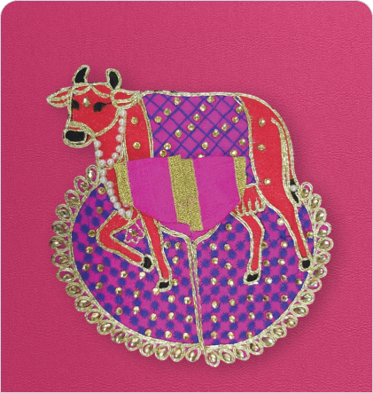 Thakur Ji / Ladoo Gopal / Laddu gopal / Thakurji / krishna/ bal gopal cow style dress PSO (pink, big)