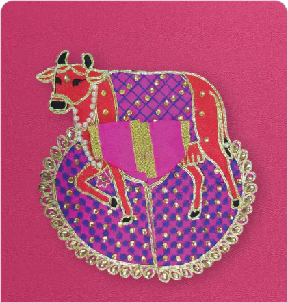 Thakur Ji / Ladoo Gopal / Laddu gopal / Thakurji / krishna/ bal gopal cow style dress PSO (pink, big)