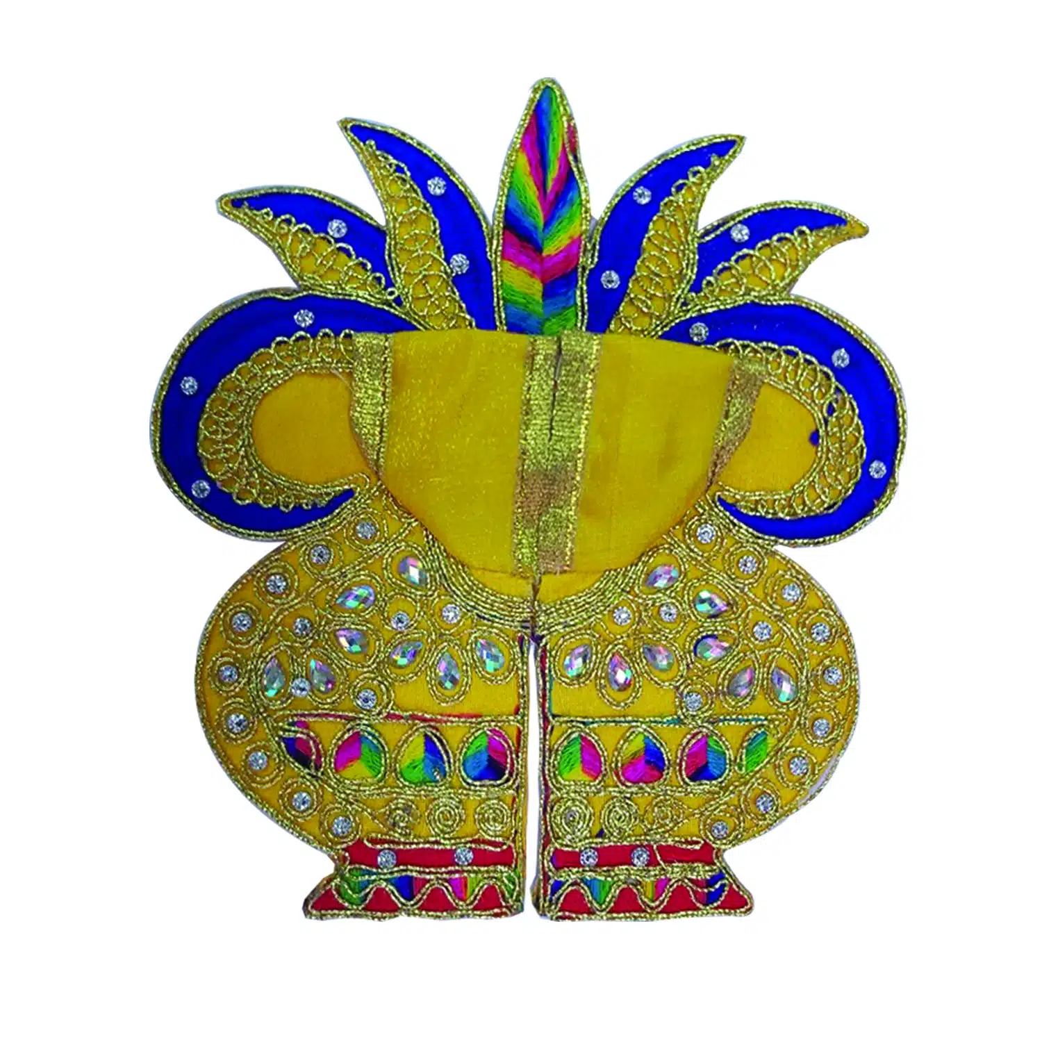 Thakur Ji / Ladoo Gopal / Laddu gopal / Thakurji / krishna/ bal gopal Kalash style dress PSO (yellow)