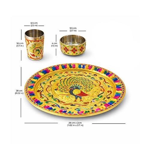 Thali,katori,glass Set