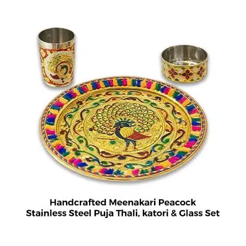 Thali,katori,glass Set
