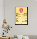 Om Aesthetic Home Decor Frame