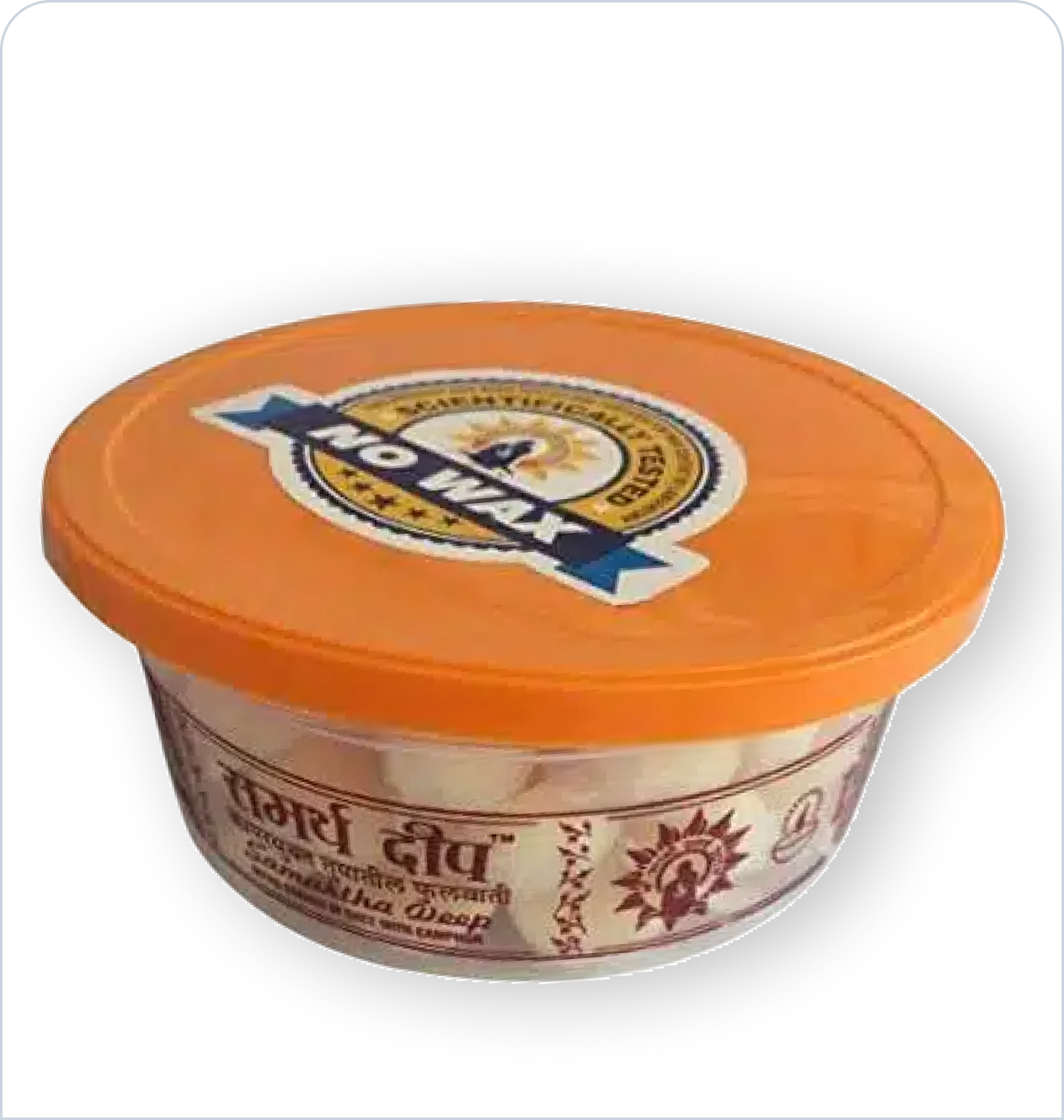 Frame 17 (9) Camphor scented Desi Ghee Wicks (60 Pcs) - Image 1
