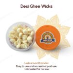 Camphor scented Desi Ghee Wicks (60 Pcs) - Image 4
