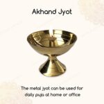Brass Metal Jyot/Oil Lamp Diya (Golden) - Image 2