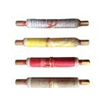 Scroll Style Ethnic Roll-Up Shagun Envelopes (Pack of 4) - Designer Cash Lifafa